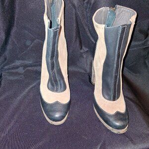 Brown and Black Heeled boots